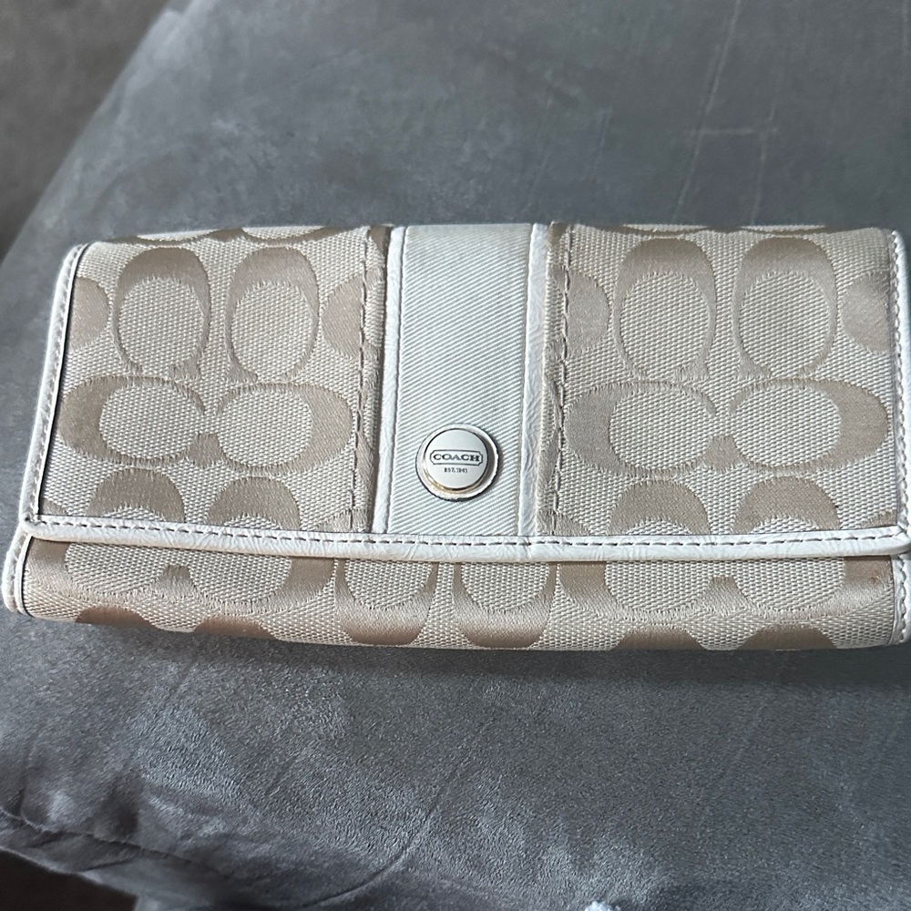 Coach Tan Signature Wallet